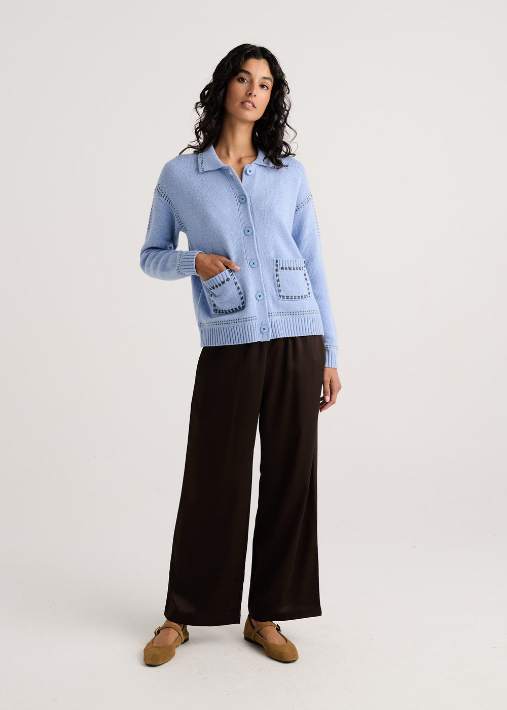 Zaket & Plover Tailored Jacket in Mist available at Barbara Katz