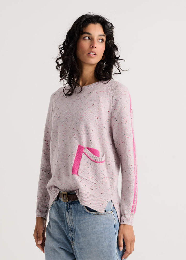 Zaket &amp; Plover Fleck Sweater in Peacock available at Barbara Katz