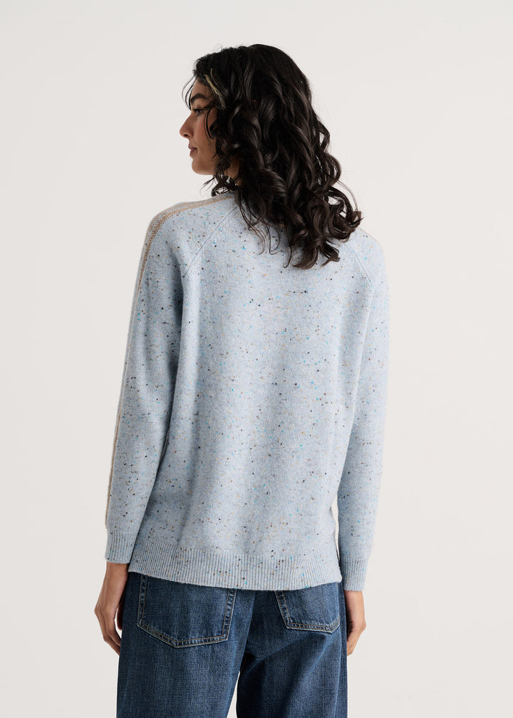 Zaket &amp; Plover Fleck Sweater in Sky available at Barbara Katz