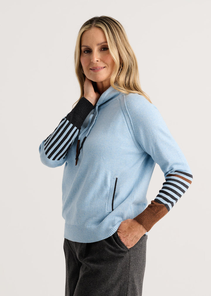 Zaket &amp; Plover Drawcord Sweater in Arctic available at Barbara Katz