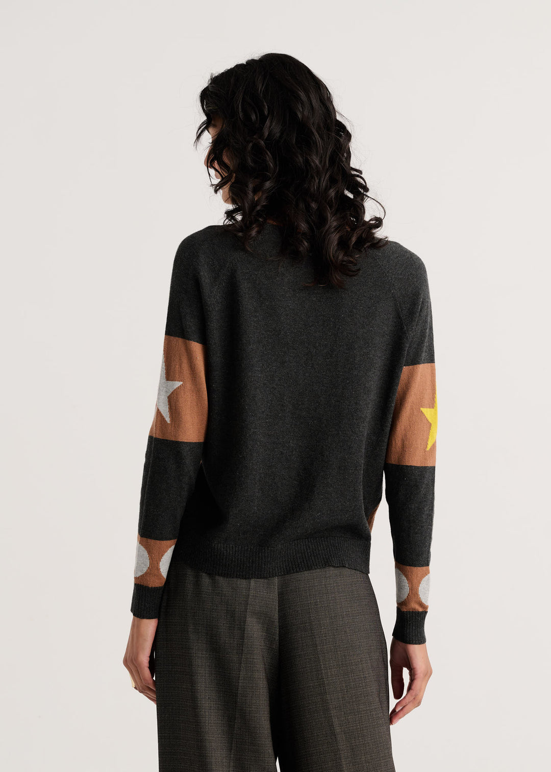 Zaket &amp; Plover Stars + Spots Cardigan in Caramel available at Barbara Katz