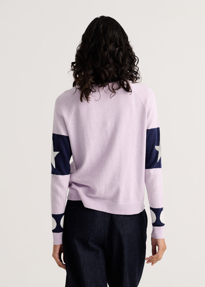 Zaket &amp; Plover Stars + Spots Cardigan in Ink available at Barbara Katz