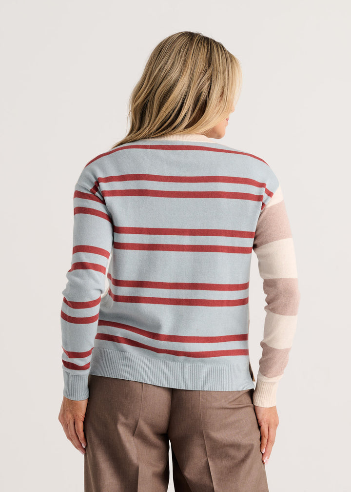 Zaket &amp; Plover Bold Stripe Sweater in Wax Paper available at Barbara Katz