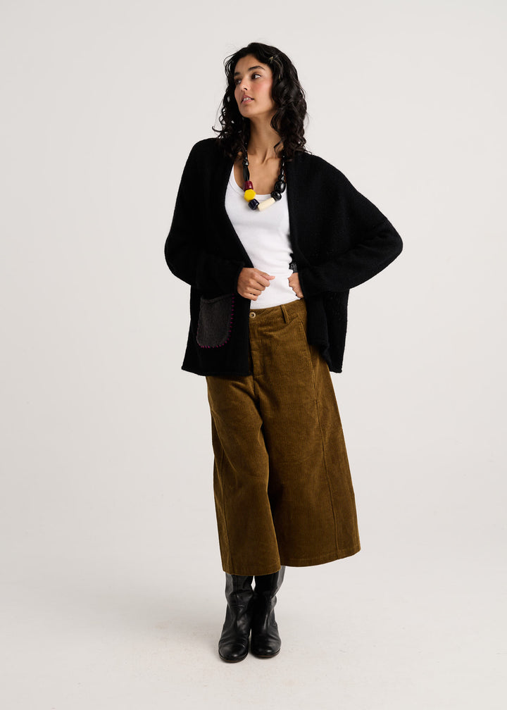 Zaket &amp; Plover Eye Spy Cardigan in Black available at Barbara Katz