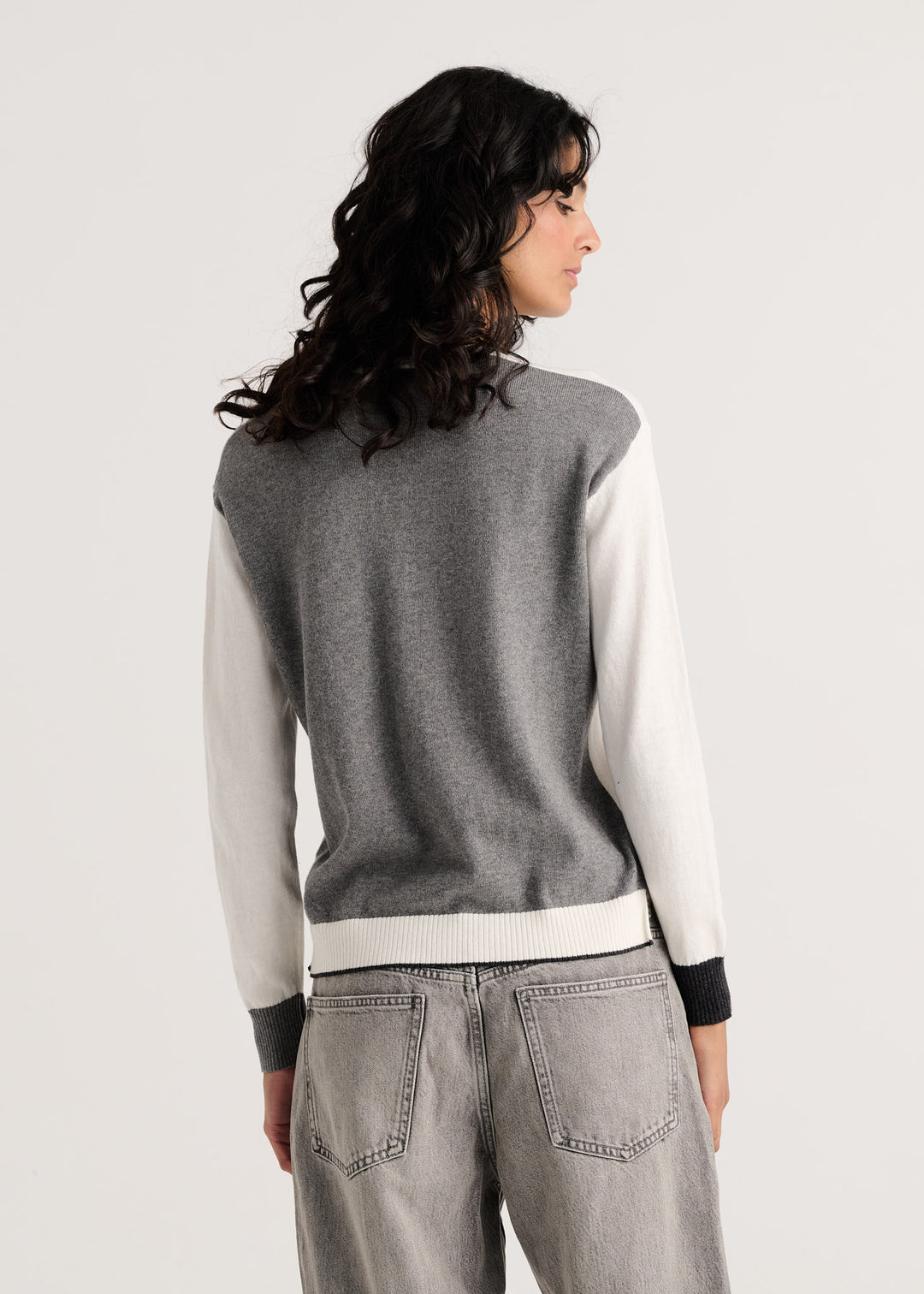 Zaket &amp; Plover Threaded With Love V Sweater in White available at Barbara Katz