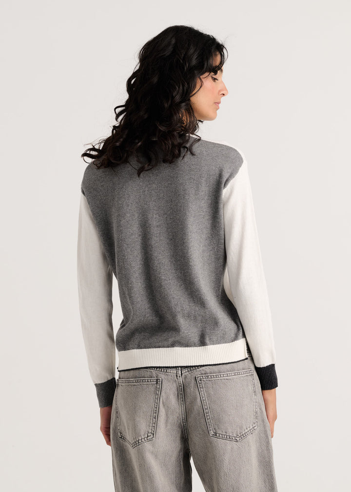 Zaket &amp; Plover Threaded With Love V Sweater in White available at Barbara Katz