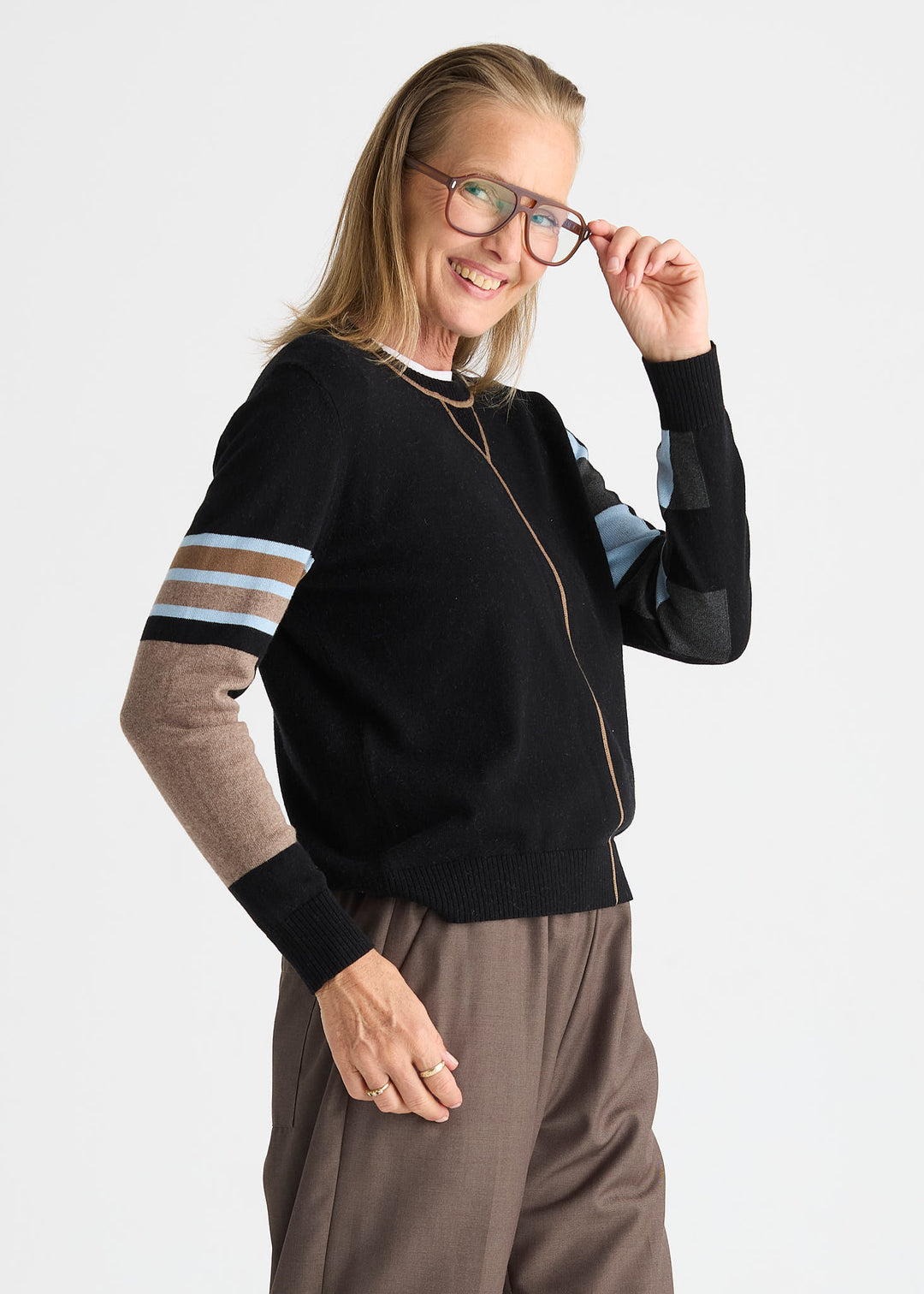 Zaket &amp; Plover Weekend Ease Sweater in Black available at Barbara Katz