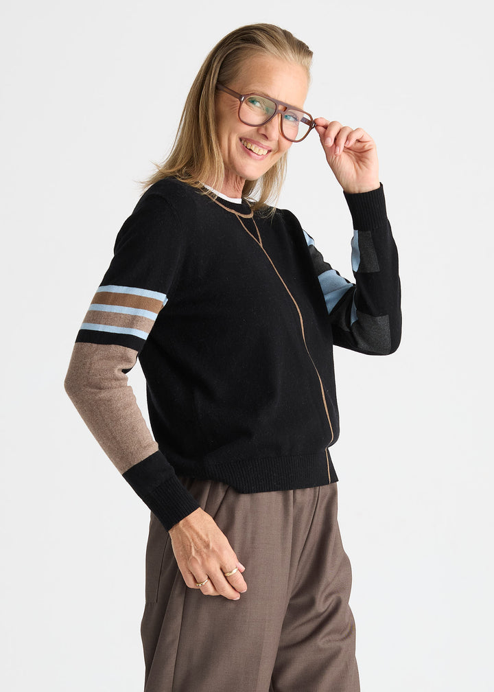 Zaket &amp; Plover Weekend Ease Sweater in Black available at Barbara Katz