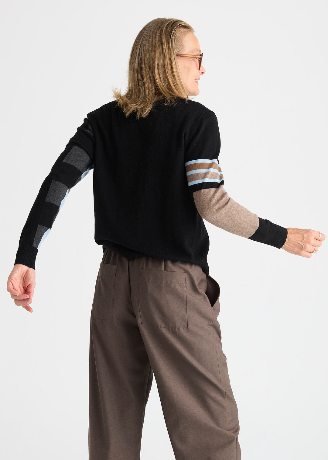 Zaket &amp; Plover Weekend Ease Sweater in Black available at Barbara Katz