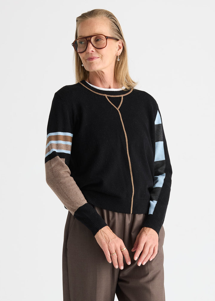 Zaket &amp; Plover Weekend Ease Sweater in Black available at Barbara Katz