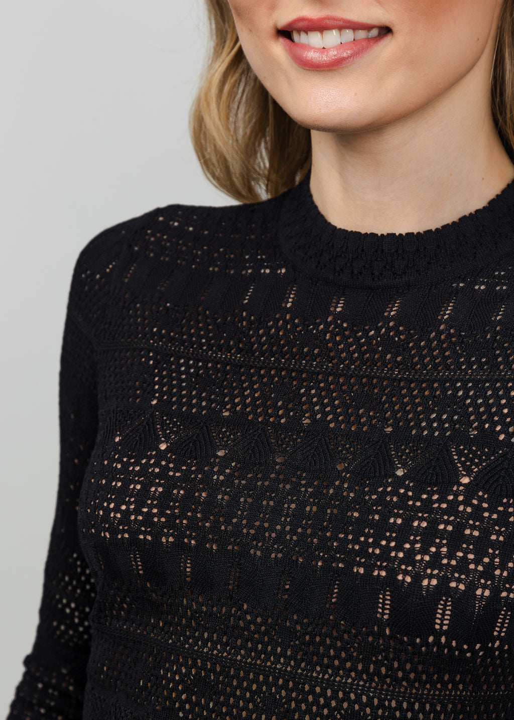Z Supply Avery Sweater Top in Black available at Barbara Katz