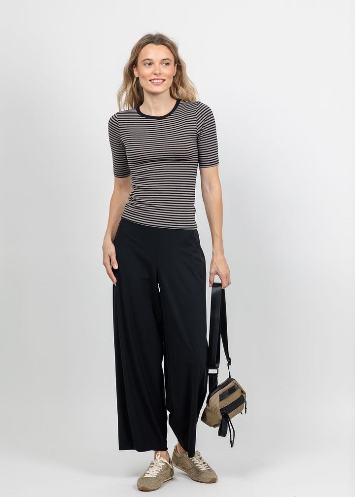 Z Supply Freida Striped Tee in Wild Mushroom available at Barbara Katz