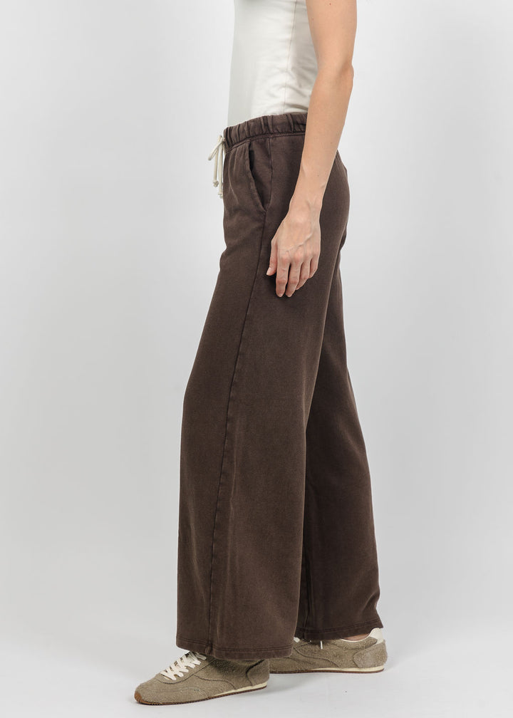 Z Supply Hunter Knit Denim Pants in Dark Chocolate available at Barbara Katz