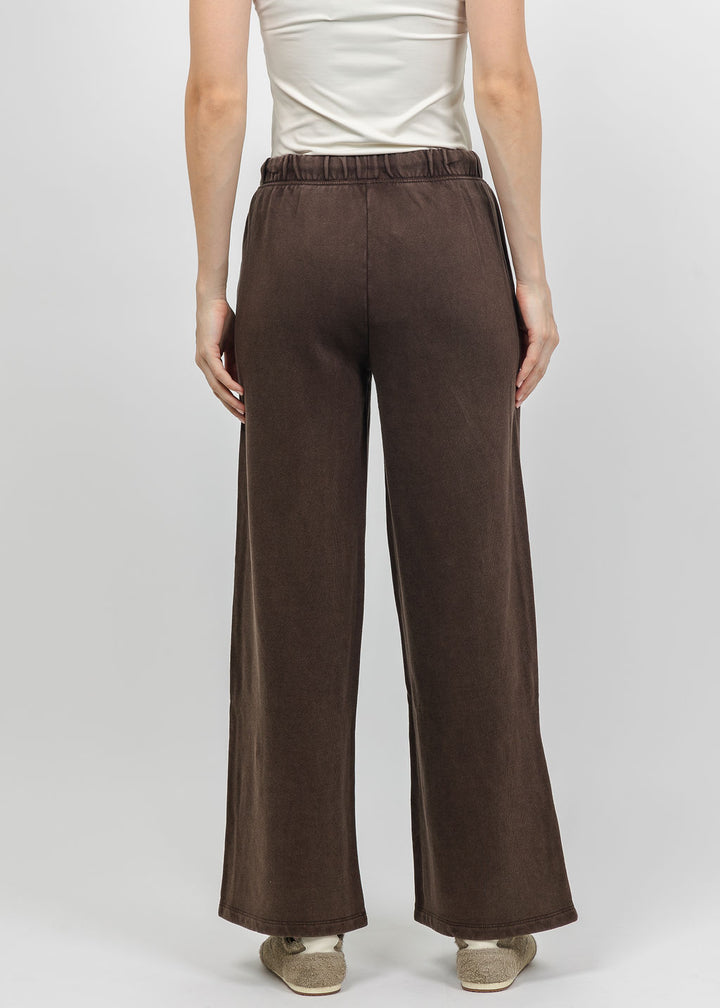 Z Supply Hunter Knit Denim Pants in Dark Chocolate available at Barbara Katz