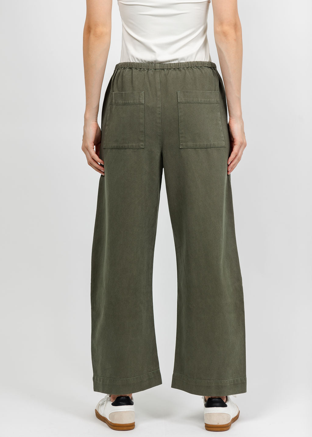 Z Supply Kit Twill Carpenter Pant - Dusk Sage available at Barbara Katz