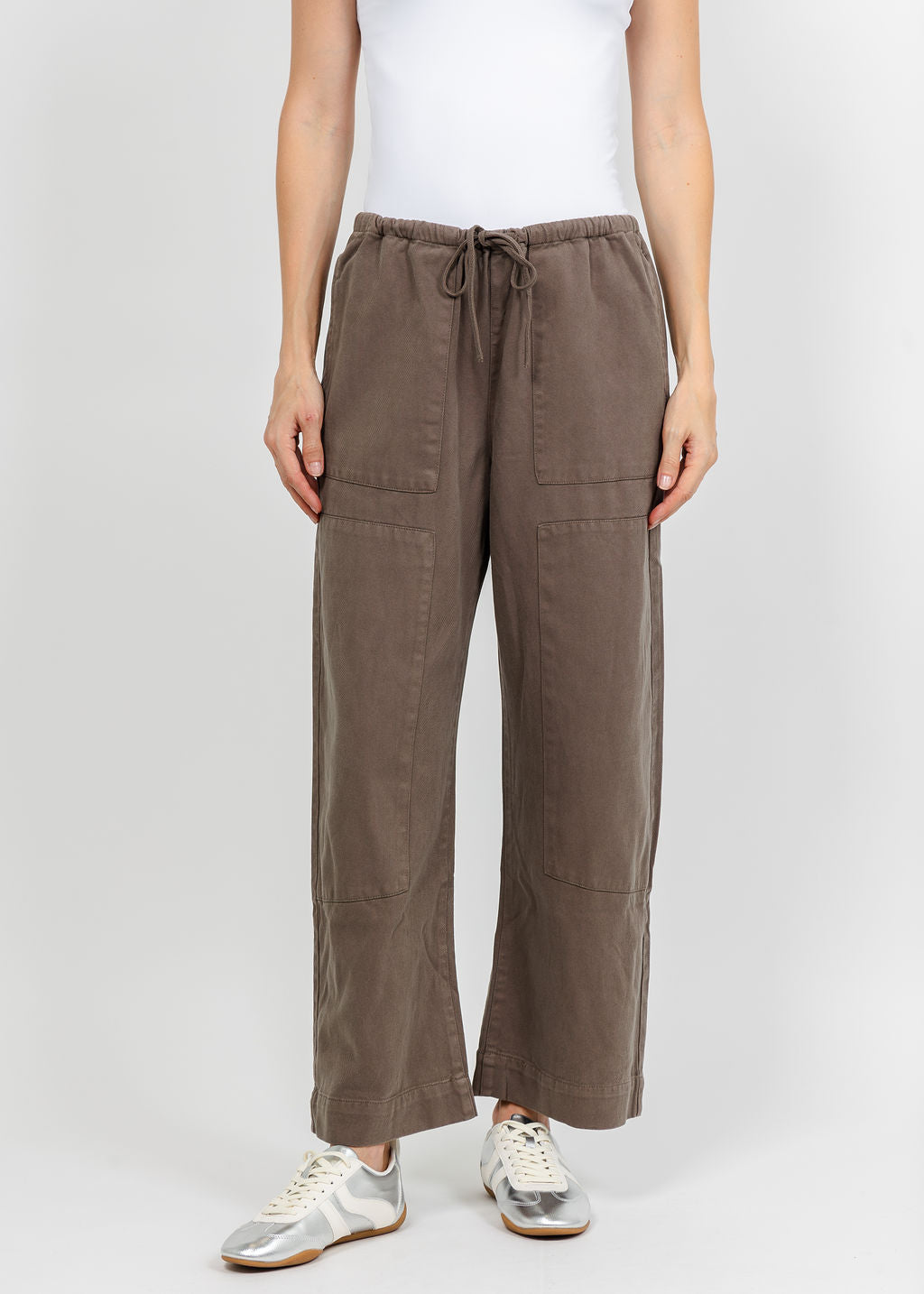 Z Supply Kit Twill Carpenter Pant - Pebble Coast available at Barbara Katz