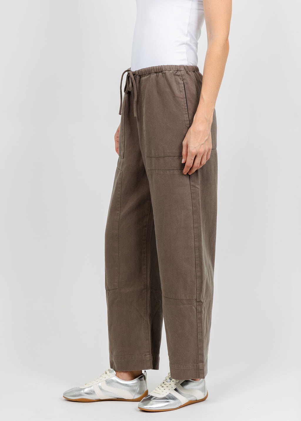Z Supply Kit Twill Carpenter Pant - Pebble Coast available at Barbara Katz