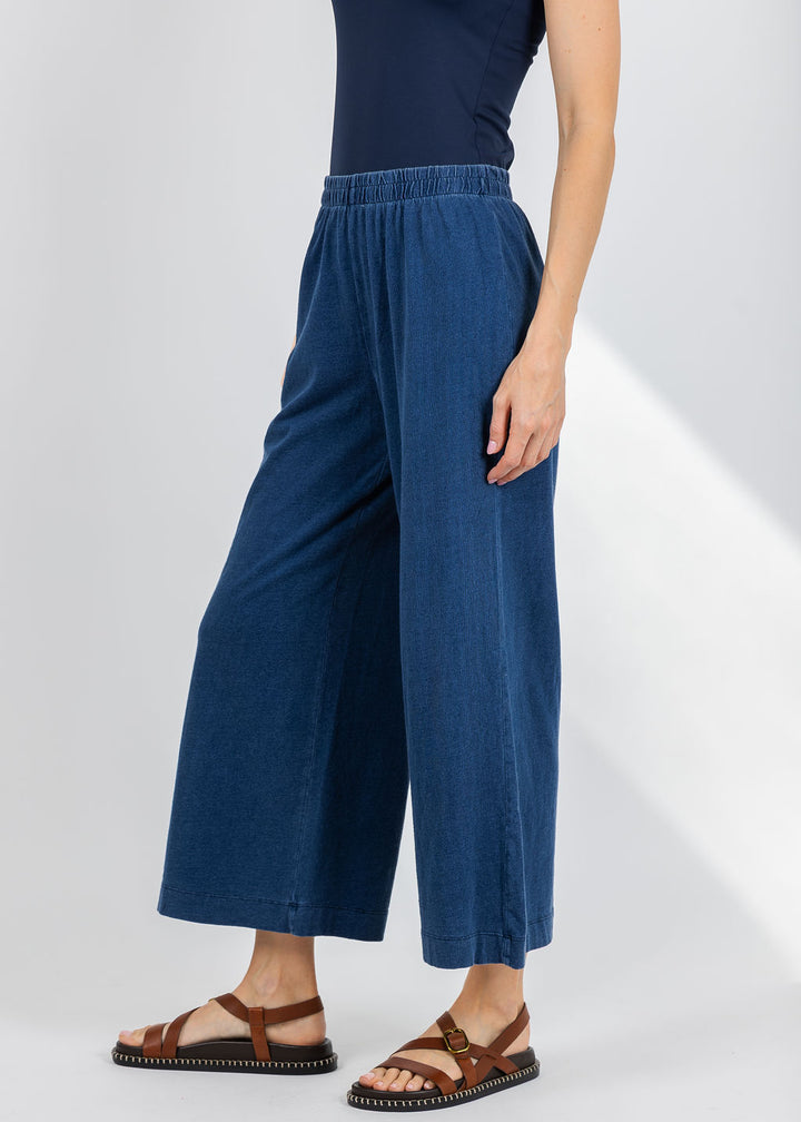 Z Supply Scout Jersey Denim Pants in Indigo available at Barbara Katz