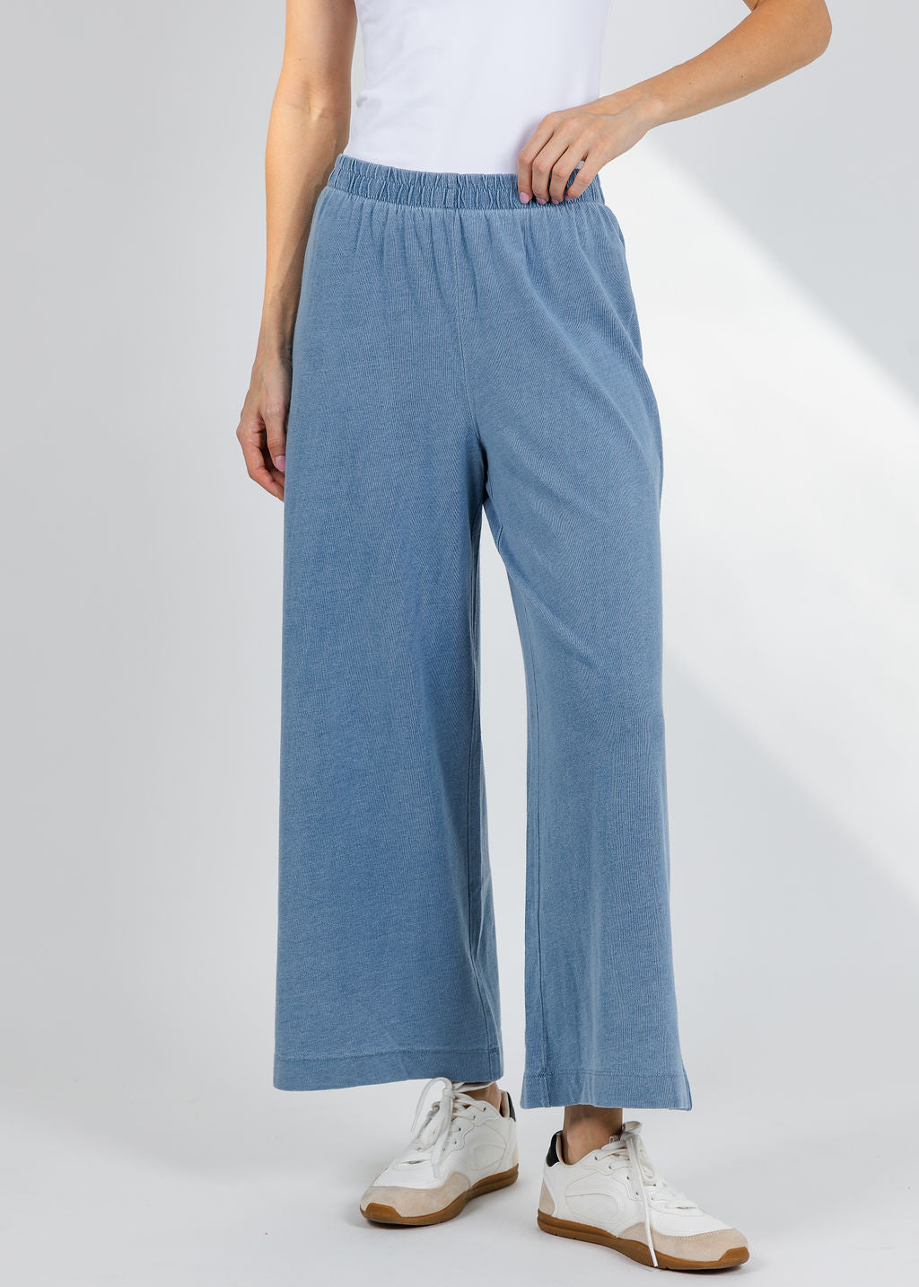 Z Supply Scout Jersey Denim Pants - Santorini Indigo
