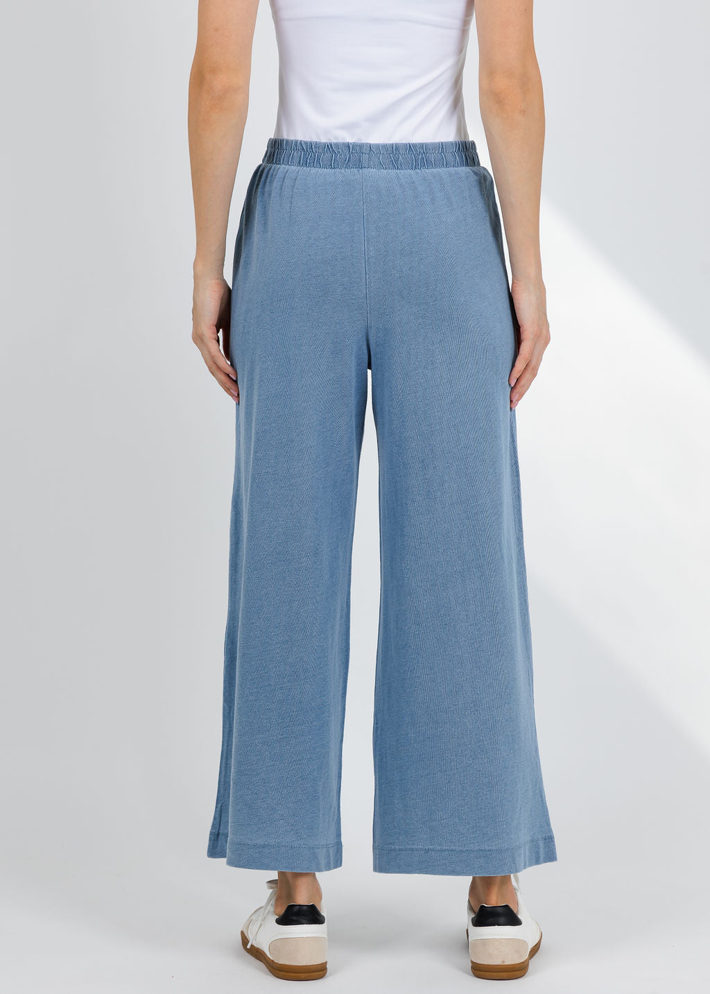 Z Supply Scout Jersey Denim Pants in Santorini Indigo available at Barbara Katz