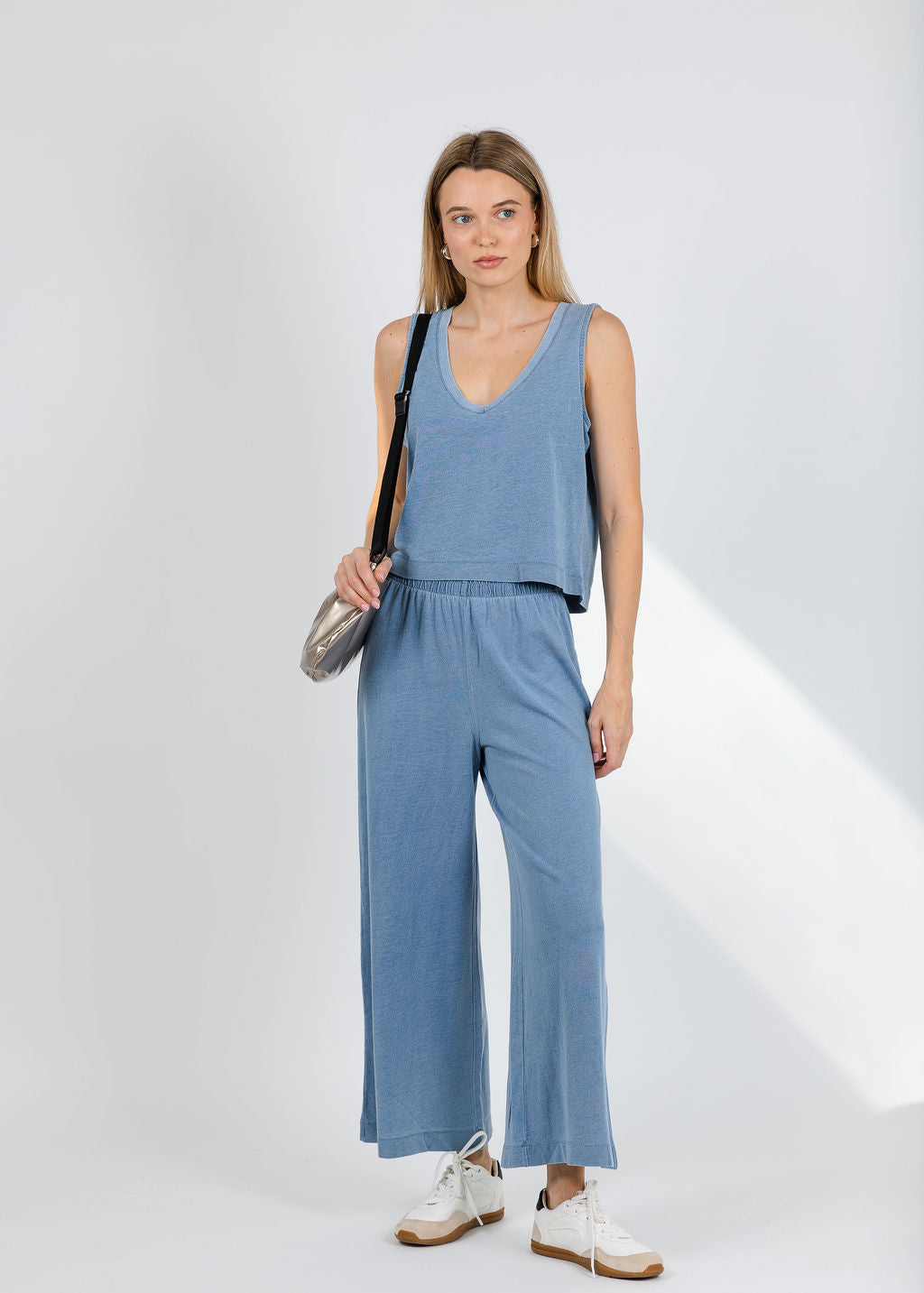 Z Supply Scout Jersey Denim Pants - Santorini Indigo