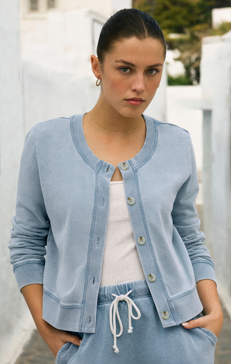 Z Supply Daily Knit Denim Cardigan - Ocean Air Indigo – Barbara Katz
