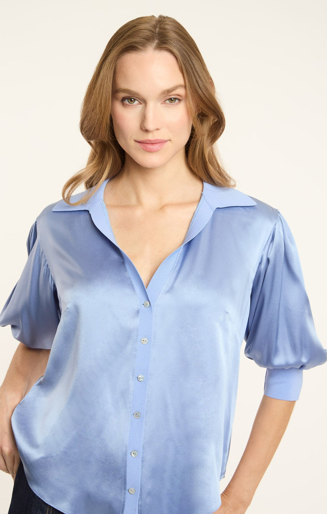 Cinq a Sept Weiley Top in Lilac Opal available at Barbara Katz