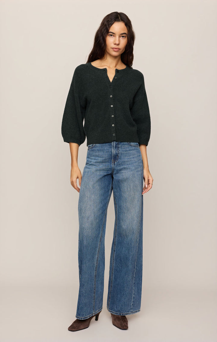 Z Supply Valor Cardigan in Emerald Cove available at Barbara Katz