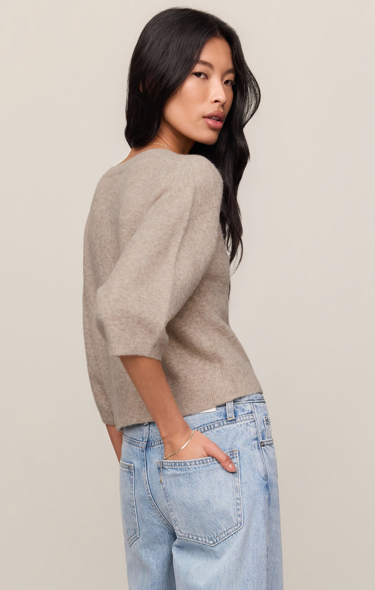 Z Supply Valor Cardigan in Natural Heather available at Barbara Katz