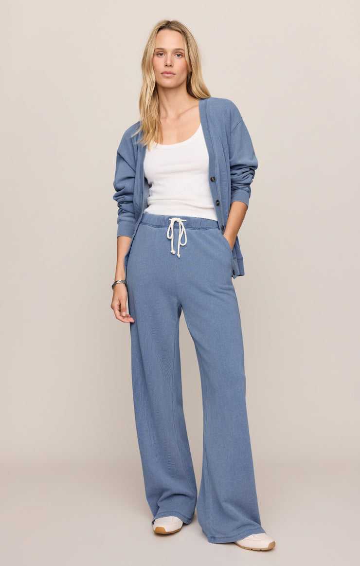 Z Supply Hunter Knit Denim Pants - Santorini Indigo