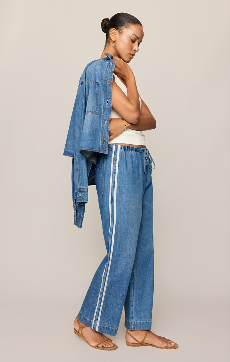 Z Supply The Sidelines Denim Track Pants - Dreamstate