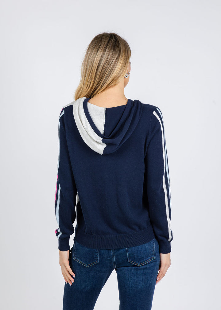 Zaket & Plover Ophelia Dot Hoodie in Ink available at Barbara Katz