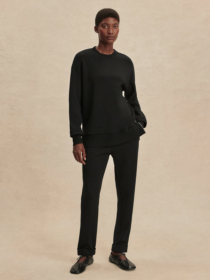 Varley Gabriella Sweatshirt in Black available at Barbara Katz