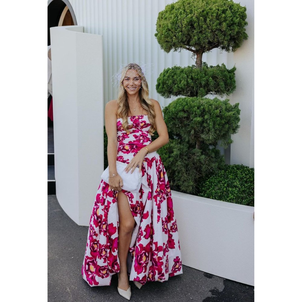 Olga Berg Amalia Pleated Woven Clutch Bag in White available at Barbara Katz