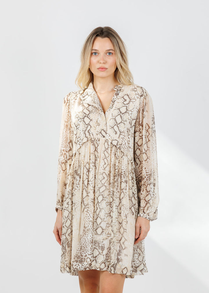 Ba&sh Simba Short Dress in Ecru available at Barbara Katz