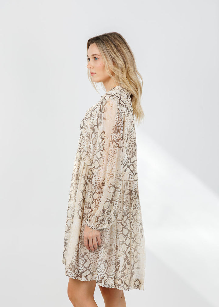 Ba&sh Simba Short Dress in Ecru available at Barbara Katz