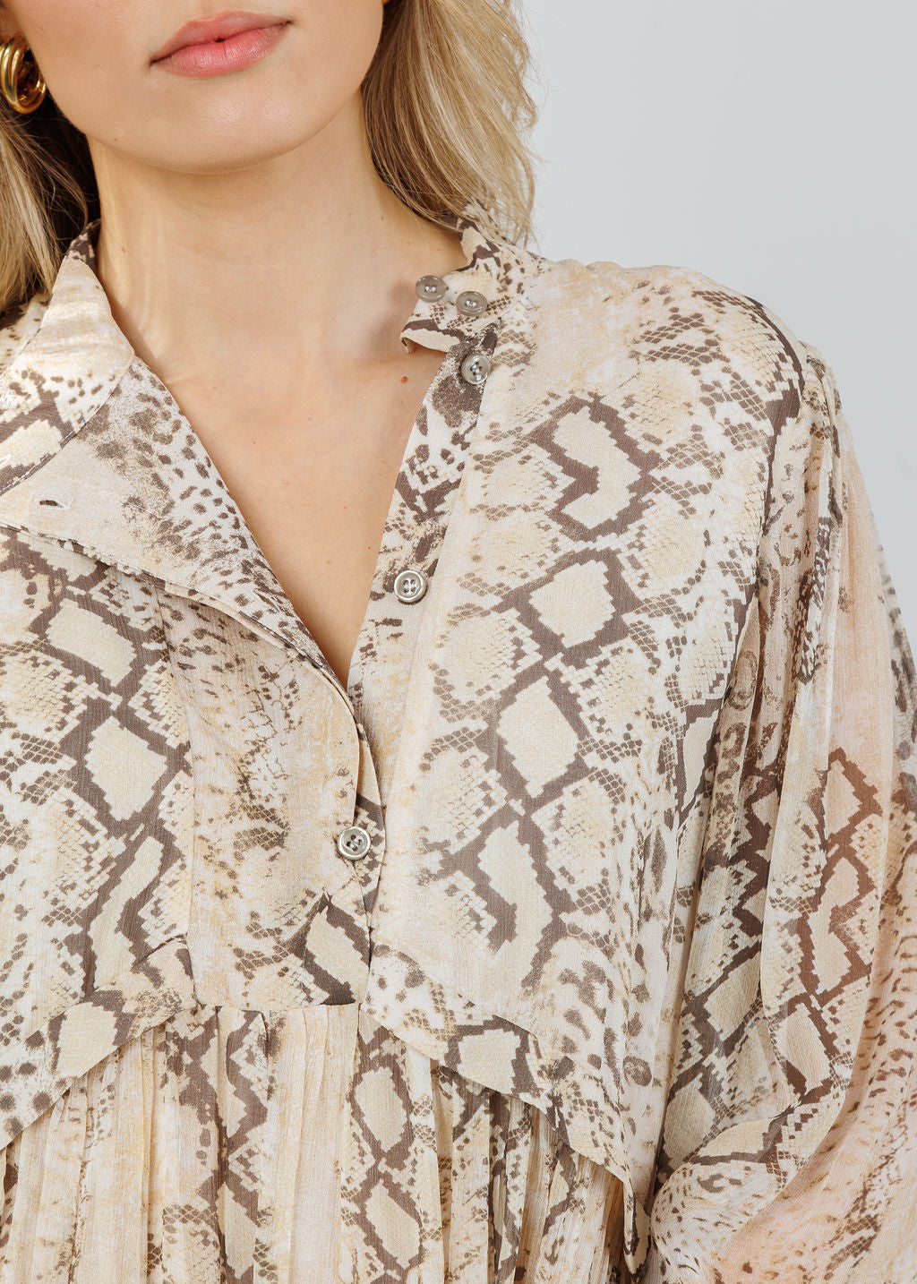 Ba&sh Simba Short Dress in Ecru available at Barbara Katz