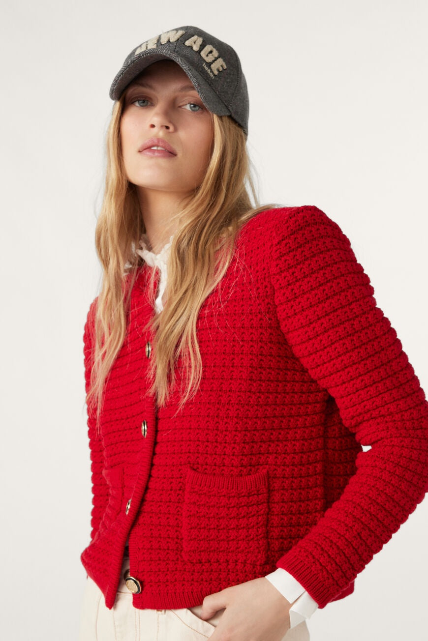 ba&sh Gaspard Cardigan - Rouge