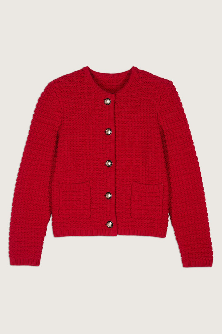 ba&sh Gaspard Cardigan - Rouge