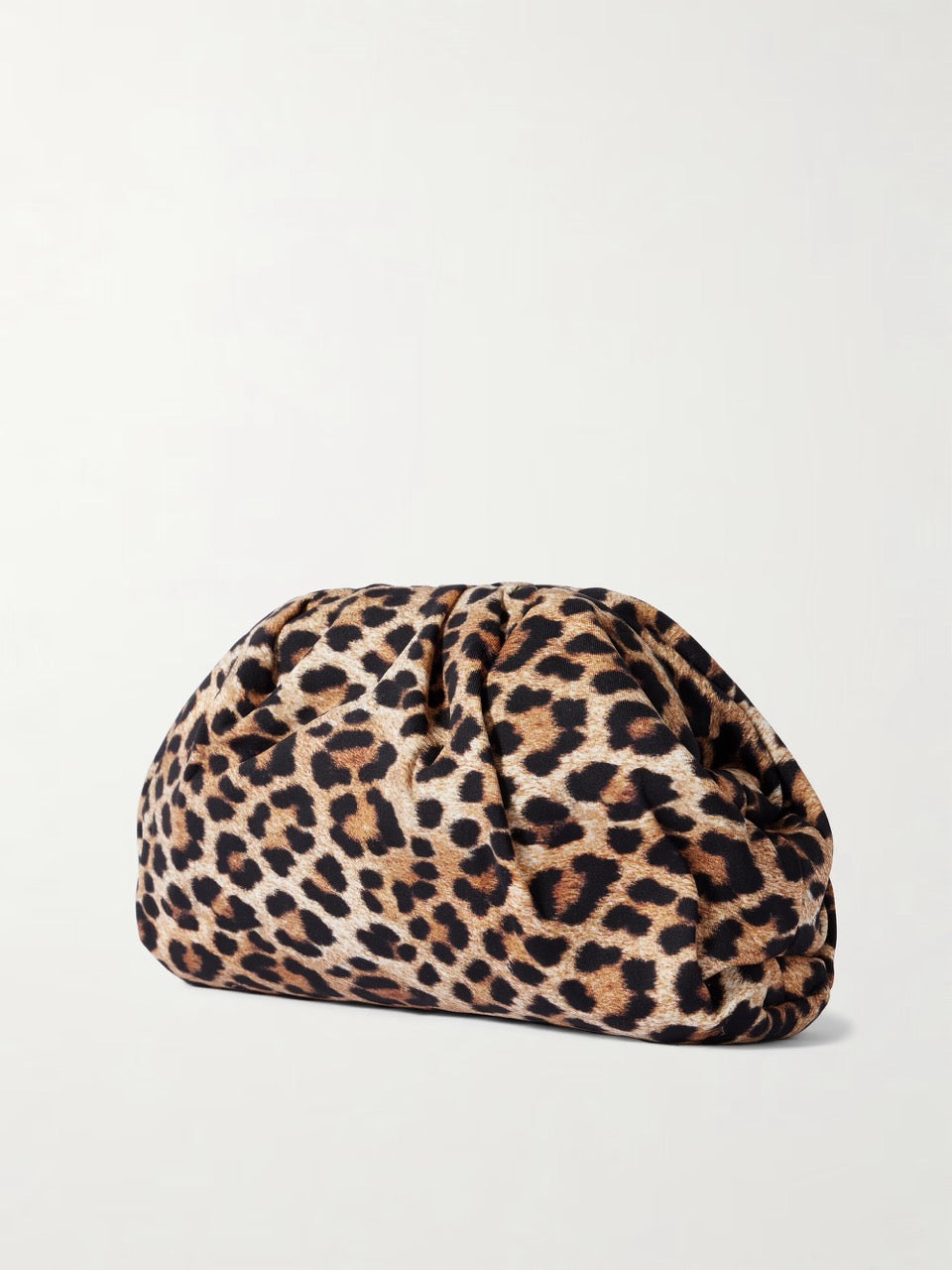 Loeffler Randall Bailey Dome Clutch in Leopard Jersey available at Barbara Katz