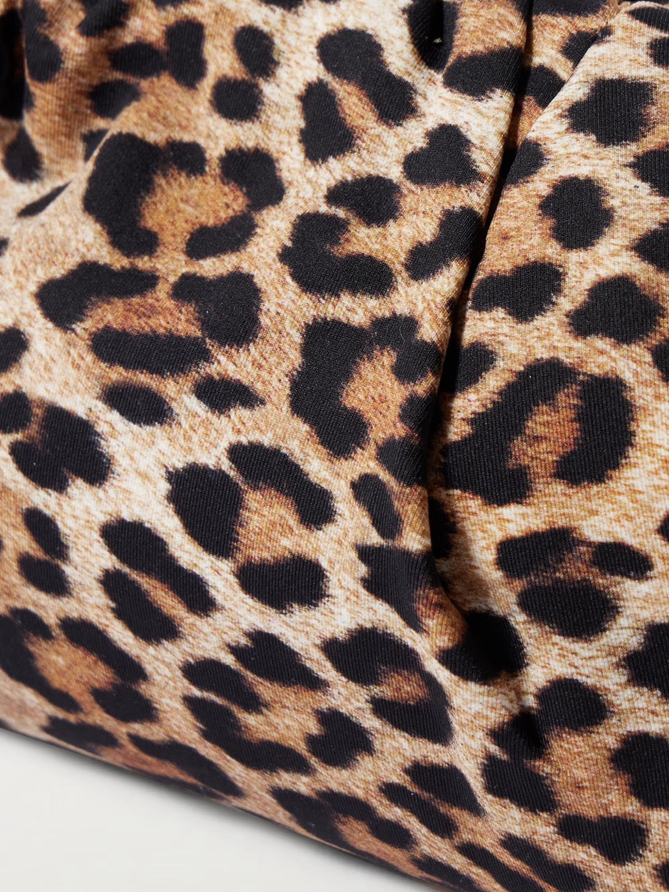 Loeffler Randall Bailey Dome Clutch in Leopard Jersey available at Barbara Katz