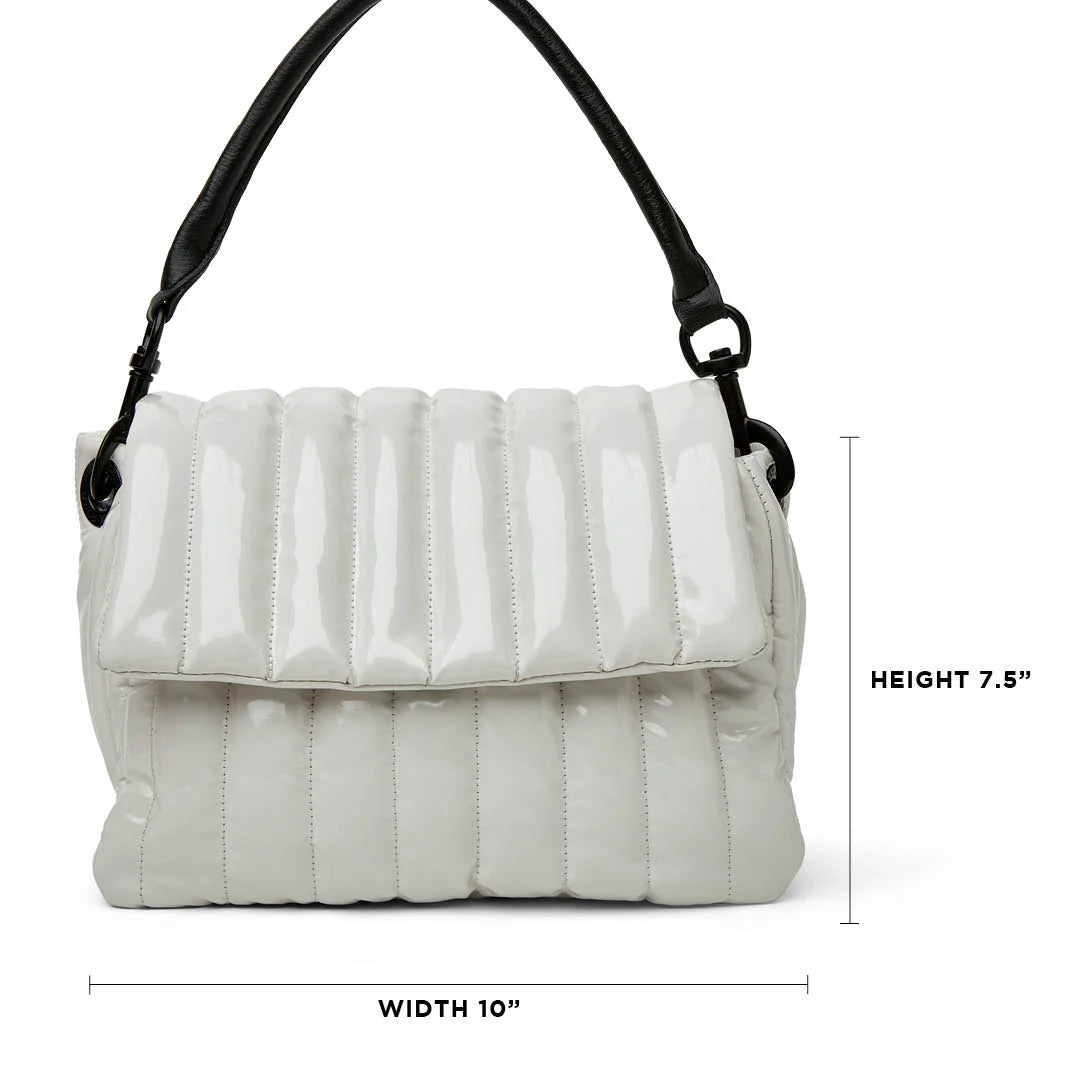 Think Royln Bar Bag Ivory Patent Barbara Katz