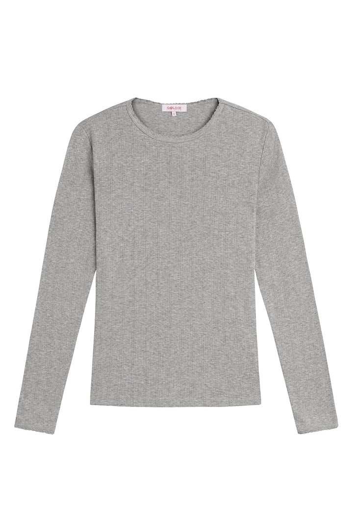 Goldie Blaire Pointelle Top available at Barbara Katz