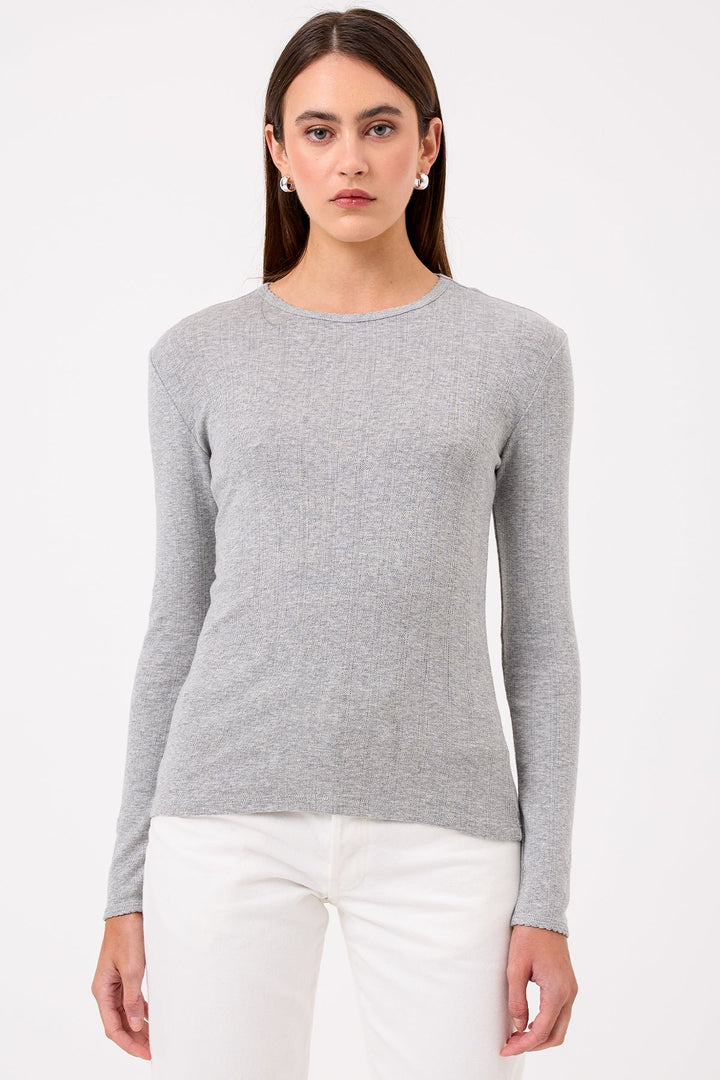 Goldie Blaire Pointelle Top available at Barbara Katz