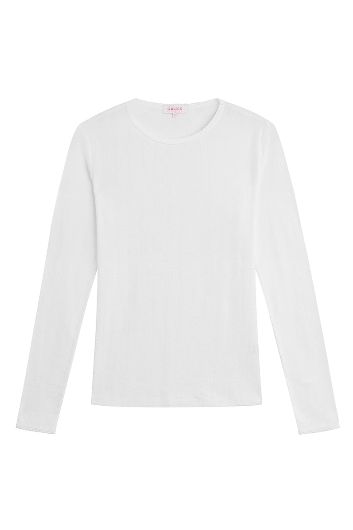 Goldie Blaire Pointelle Top available at Barbara Katz