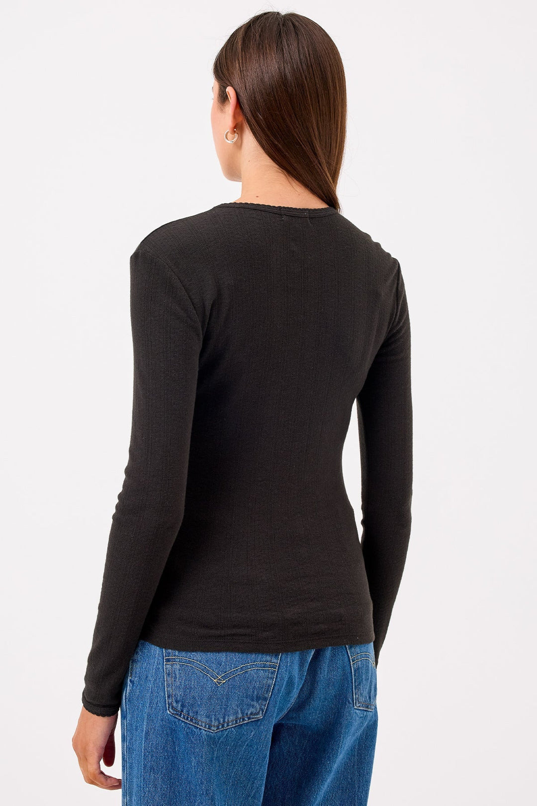 Goldie Blaire Pointelle Top available at Barbara Katz