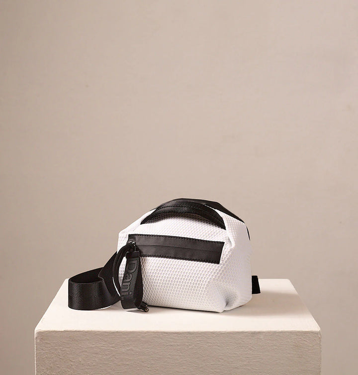 Daniella Lehavi Bonnie Mini Crossbody Bag in Snow available at Barbara Katz