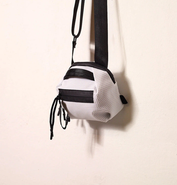 Dani Daniella Lehavi Bonnie Mini Crossbody Bag in Snow available at Barbara Katz