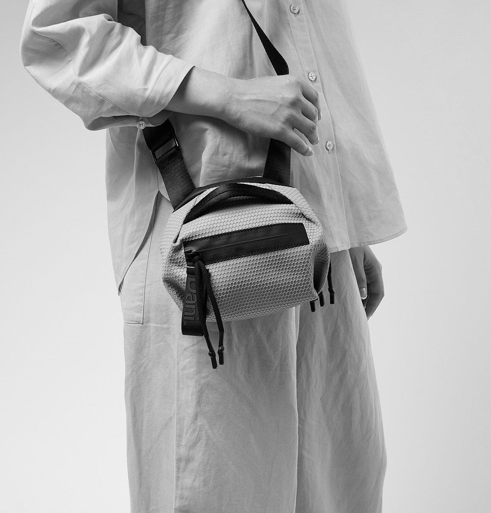 Daniella Lehavi Bonnie Mini Crossbody Bag in Geo Chocolate available at Barbara Katz