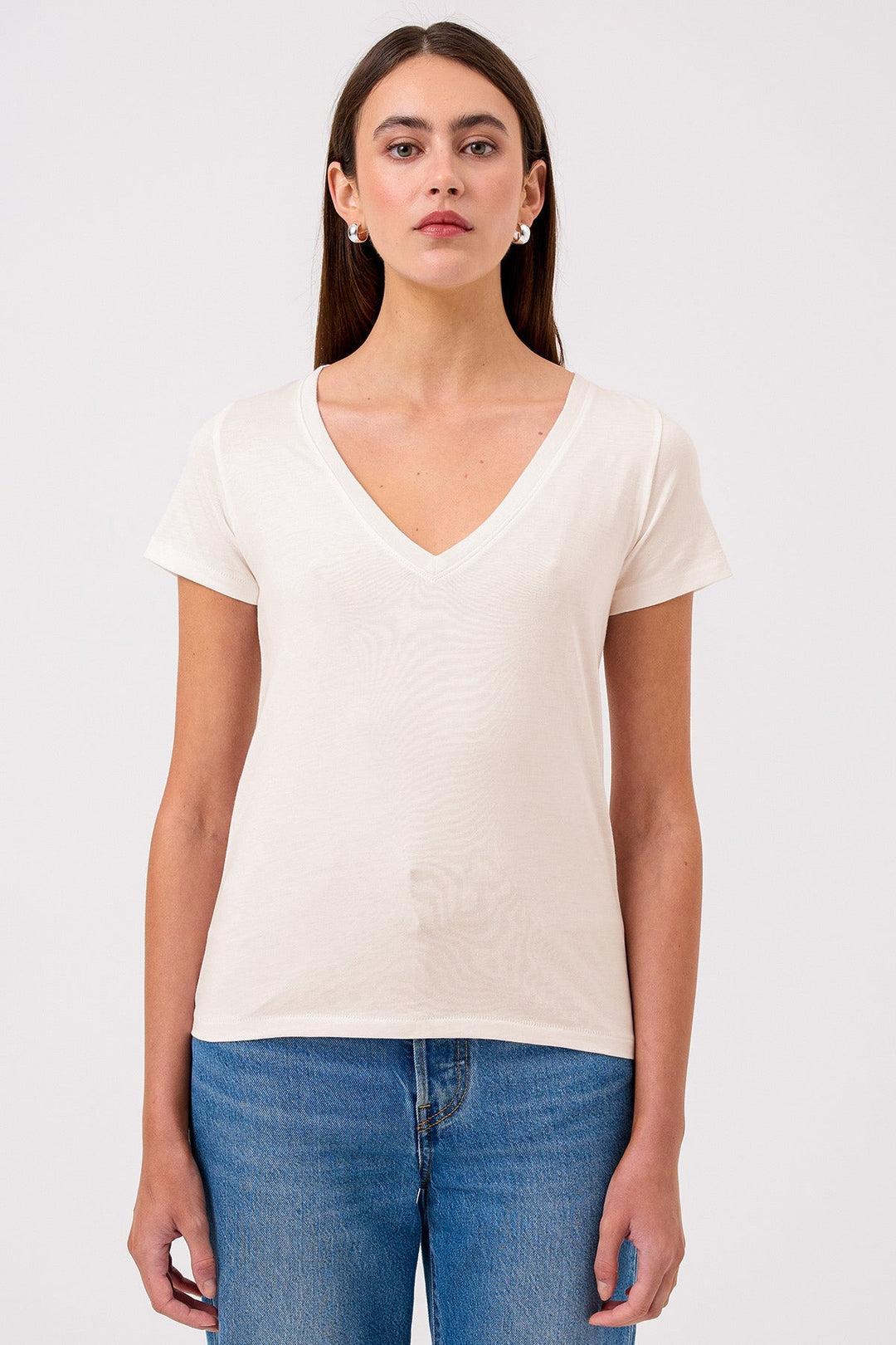 Goldie Cleo V Neck Tee available at Barbara Katz